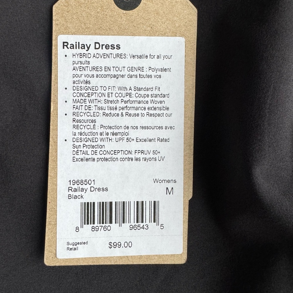 Prana Black Sleeveless Layered Dress - Picture 3 of 3